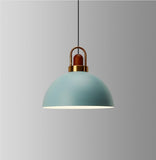 Nordic Single Macaron Wooden Ceiling LED Light