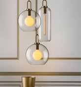 Nordic Global Clear Glass Pendant Light Fixture