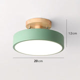 Macaron Wooden LED Ceiling Light for Corridor