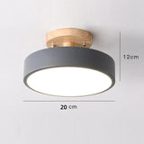 Macaron Wooden LED Ceiling Light for Corridor