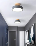 Macaron Wooden LED Ceiling Light for Corridor