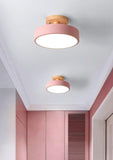 Macaron Wooden LED Ceiling Light for Corridor