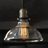 Vintage Clear Glass Light Pendant for Cafe