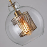 Industrial Glass Light Pendants with Round Spheres
