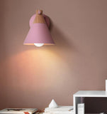Wooden Macaron Wall Light for Bedroom