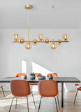 Modern Glass Globe Pendant Light for Kitchen Island