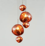 Modern Acrylic Lava Pendant Light Over Dining Table