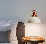 Nordic Single Macaron Wooden Ceiling LED Light