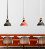 Nordic Single Macaron Wooden Ceiling LED Light