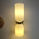 Brass and Glass Up and Down Wall Lighting