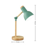 Nordic Table Lamp Wood with Adjustable for Home Office