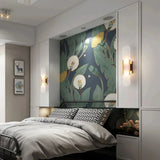 Modern Marble Wall Light with Anti-Glare for Bedside, Oval Shape