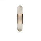Modern Marble Wall Light with Anti-Glare for Bedside, Oval Shape