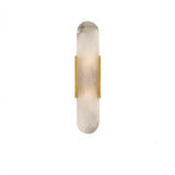 Modern Marble Wall Light with Anti-Glare for Bedside, Oval Shape