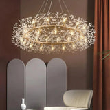 Luxury Firework Chandelier Crystal with Anti Glare for Living Room