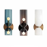 Nordic Glass Up and Down Wall Light for Bedside, Anti-Glare LED