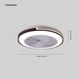 Concealed Contemporary Ceiling Fans with LED Lights