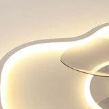 Cloud Bedroom Ceiling Fans with LED Lights