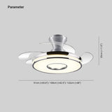 Minimalist Invisible Variable Fan Bedroom Ceiling Light