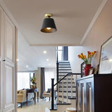 Vintage Black Metal Ceiling Lights for Living Room