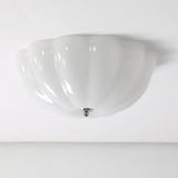Vintage Glass Ceiling Light with Pudding Shape for Bedroom