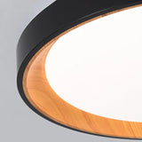 Walnut Round Eye Protection Led Ceiling Light for Living Room