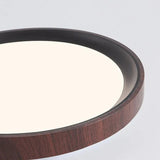 Walnut Round Eye Protection Led Ceiling Light for Living Room