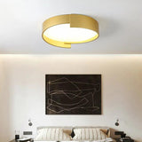 LED Modern Ceiling Light In Cream Round Design