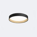 Nordic Round Flush Ceiling Light Metal and Wood Dimmable for Bedrooms
