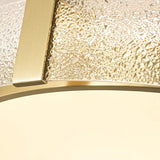 Round LED Ceiling Lights With Copper And Glass