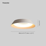 Simple Round White LED Ceiling Light for Living Room