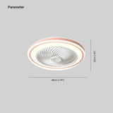 Ultra Thin Silent Fan Bedroom Ceiling Light
