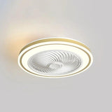 Ultra Thin Silent Fan Bedroom Ceiling Light