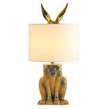 Rabbit Cylinder Shape Bedside Table Lamp - Clowas