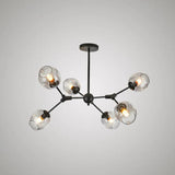 Glass Globe Design Living Room Modern Chandelier