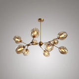 Glass Globe Design Living Room Modern Chandelier