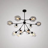 Glass Globe Design Living Room Modern Chandelier