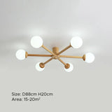 Radioactive Bulls Wooden Flush Ceiling Lights - Clowas