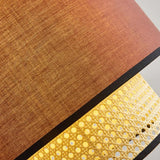 Contemporary Chinese Rattan Lantern Pendant Light