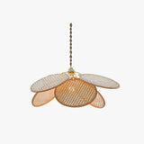 Southeast Asian Rattan Flower Pendant Light