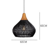 Wabi-Sabi Hollow Rattan Vintage Pendant Lights
