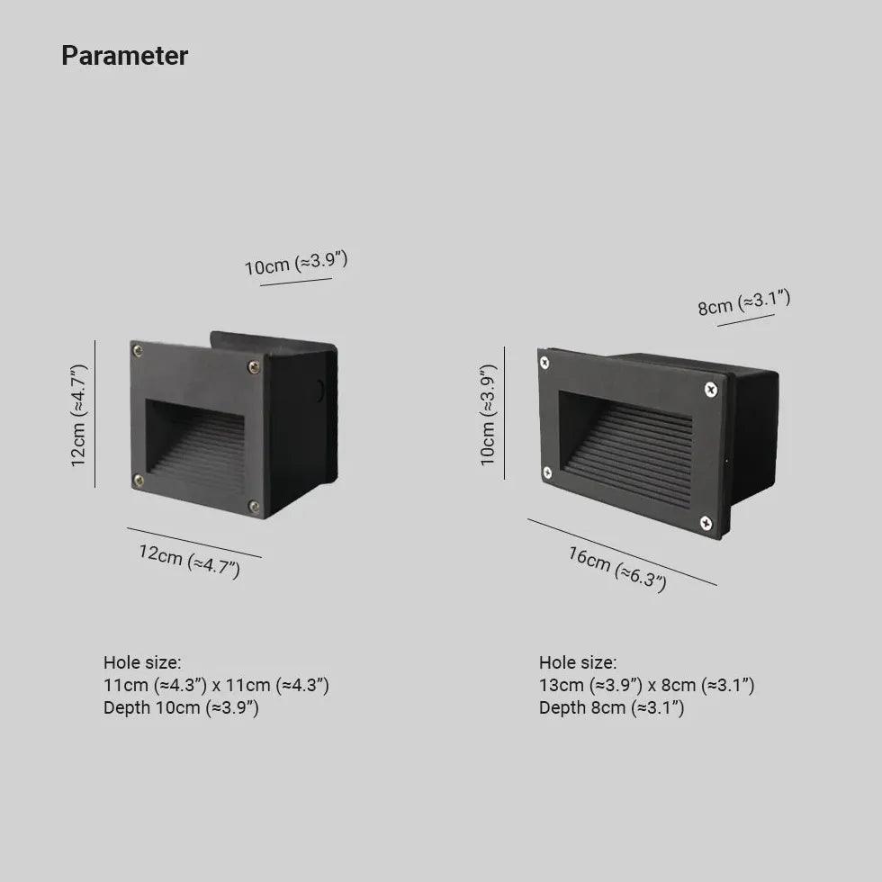 Recessed Sensor LED Step Outdoor Lights - Clowas