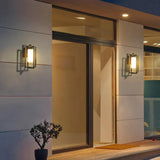 Rectangular Frame Cylindrical Outdoor Wall Lights - Clowas