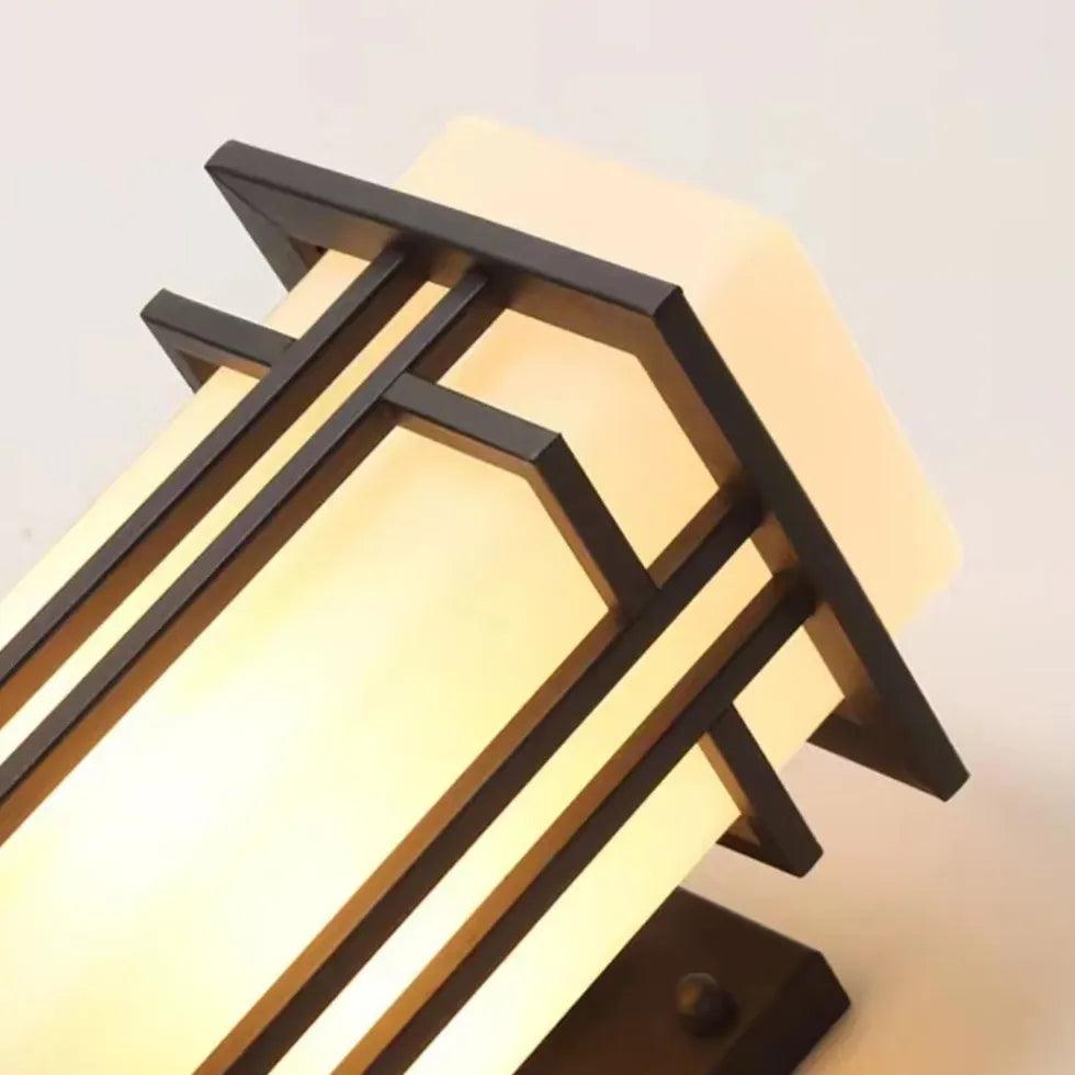 Rectangular Frame Cylindrical Outdoor Wall Lights - Clowas