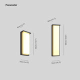 Rectangular Solar Led Outdoor Wall Lights - Clowas