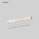 Rectangular White Crystal Led Bathroom Wall Lights - Clowas