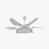 Remote-Controlled Minimalist White Fan Light - Clowas