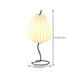 Modern Japanese Silk Pear Floor Lighting Lamp