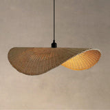 Vintage Rattan Pendant Light for Dining Room