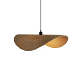 Vintage Rattan Pendant Light for Dining Room